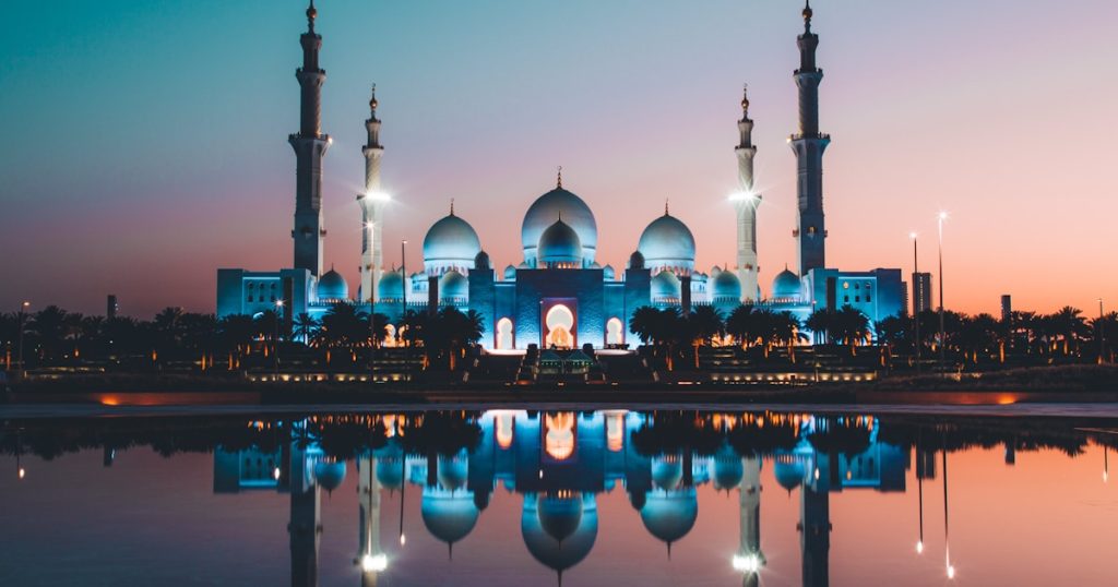 UAE Golden Visa through property investment concept with luxury building